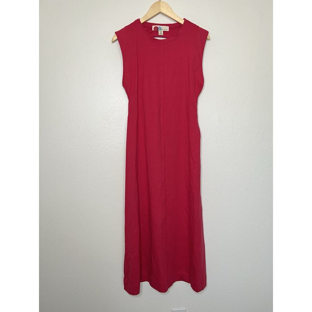 Free People Beach Simone Midi Dress Pink Size XS Casual Quiet Luxury, Minimalist